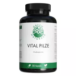 GREEN NATURALS Vital Mushrooms Cordyceps Reishi vegan, 180 pcs
