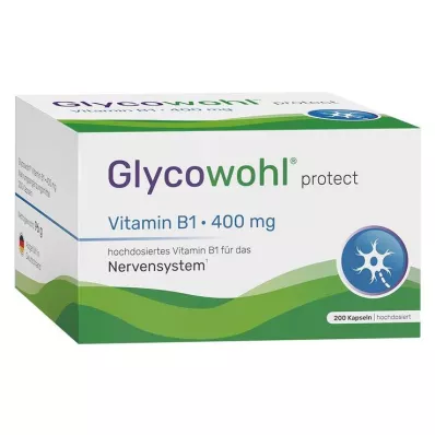 GLYCOWOHL Vitamin B1 Thiamine 400 mg high-dose capsules, 200 pcs