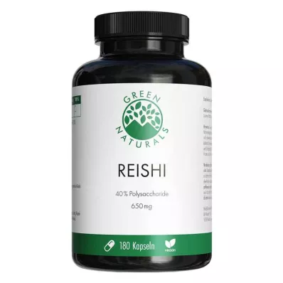 GREEN NATURALS Reishi 650 mg high-dose vegan capsules, 180 pcs GREEN NATURALS Reishi 650 mg high-dose vegan capsules, 180 pcs